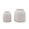 White Terra Cotta Vase Set